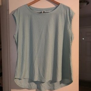 NWOT Mint Swiss Dot Elle Blouse